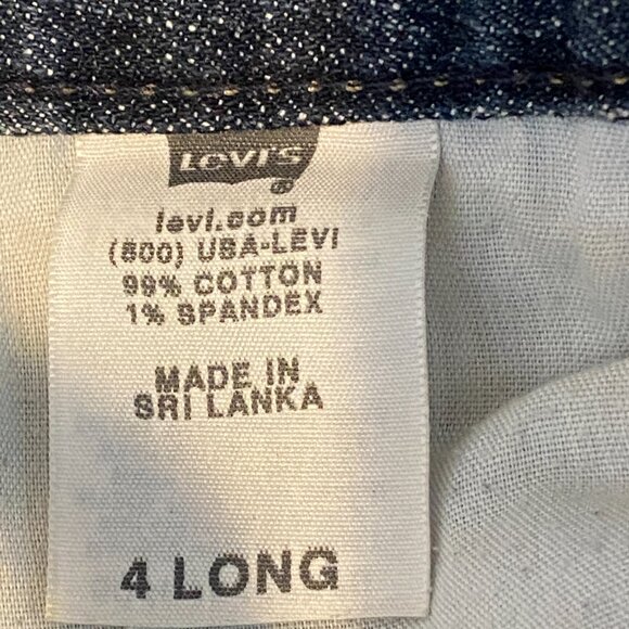 Levi's Mid Rise Straight 552 Blue Jeans Sz 4 Long  30.5x32.5" #99Q - Picture 9 of 10